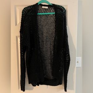 Abercrombie and Fitch crochet black cardigan size S